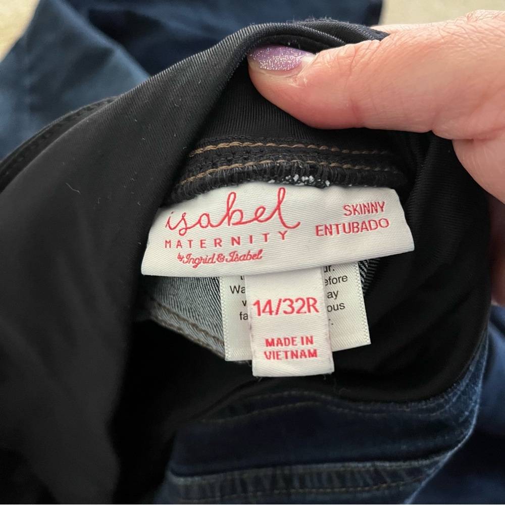 Isabel maternity jeans 14 / 32R - Picture 2 of 5